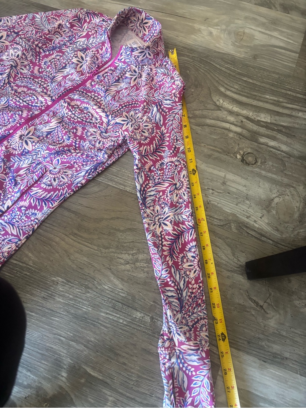 Tommy Bahama L/S  Pink Floral Zip Jacket - Picture 5 of 7